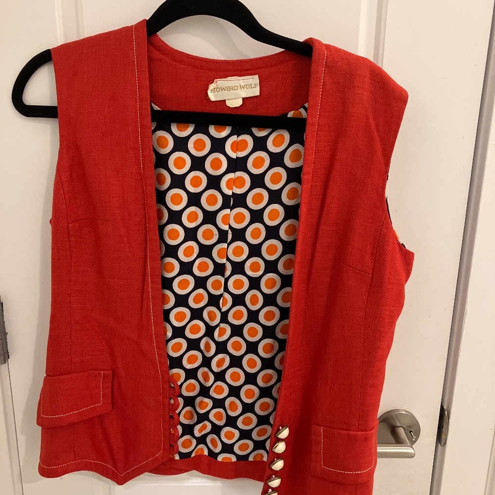 Vintage red vest